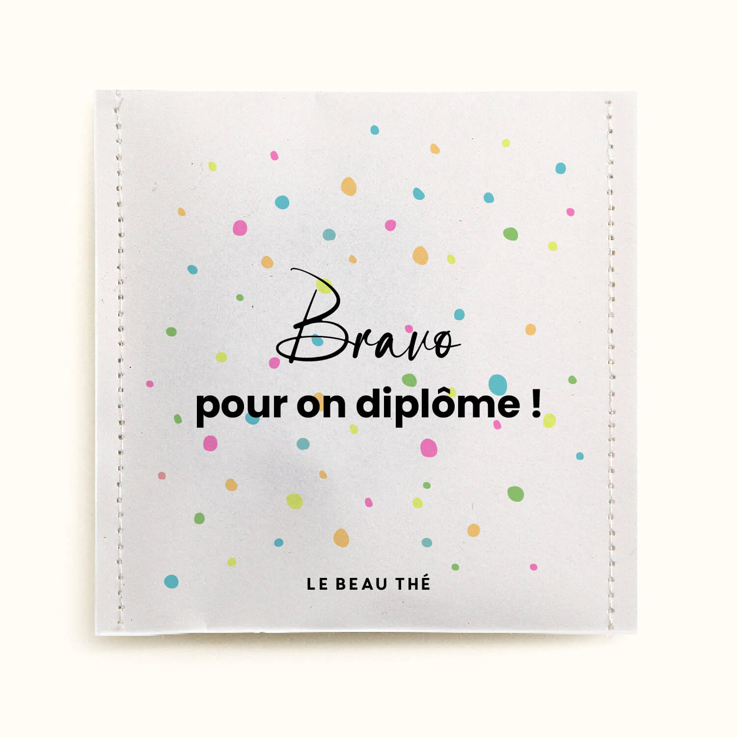 Sachet de thé personnalisé - Diplôme confetti | Le Beau Thé