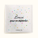 Sachet de thé personnalisé - Diplôme confetti | Le Beau Thé