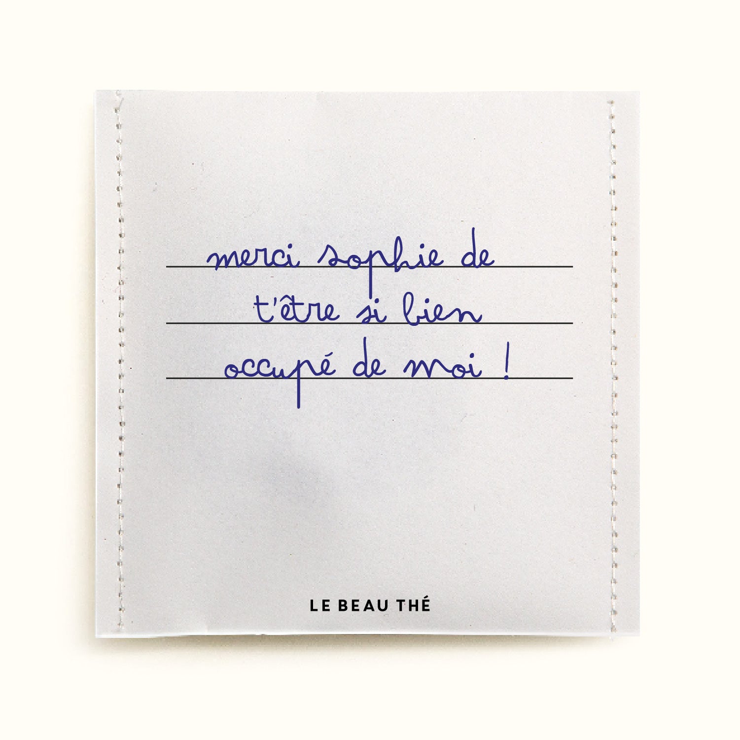 Sachet de thé personnalisé - Petite enfance cahier | Le Beau Thé