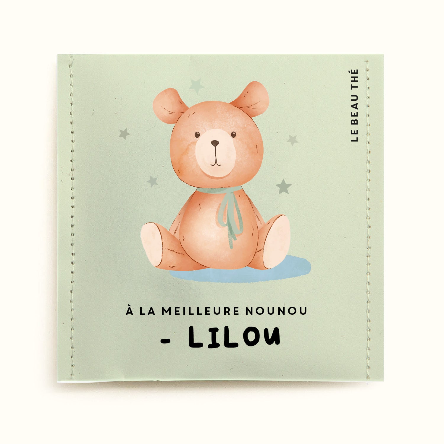 Sachet de thé personnalisé - Petite enfance nounours | Le Beau Thé