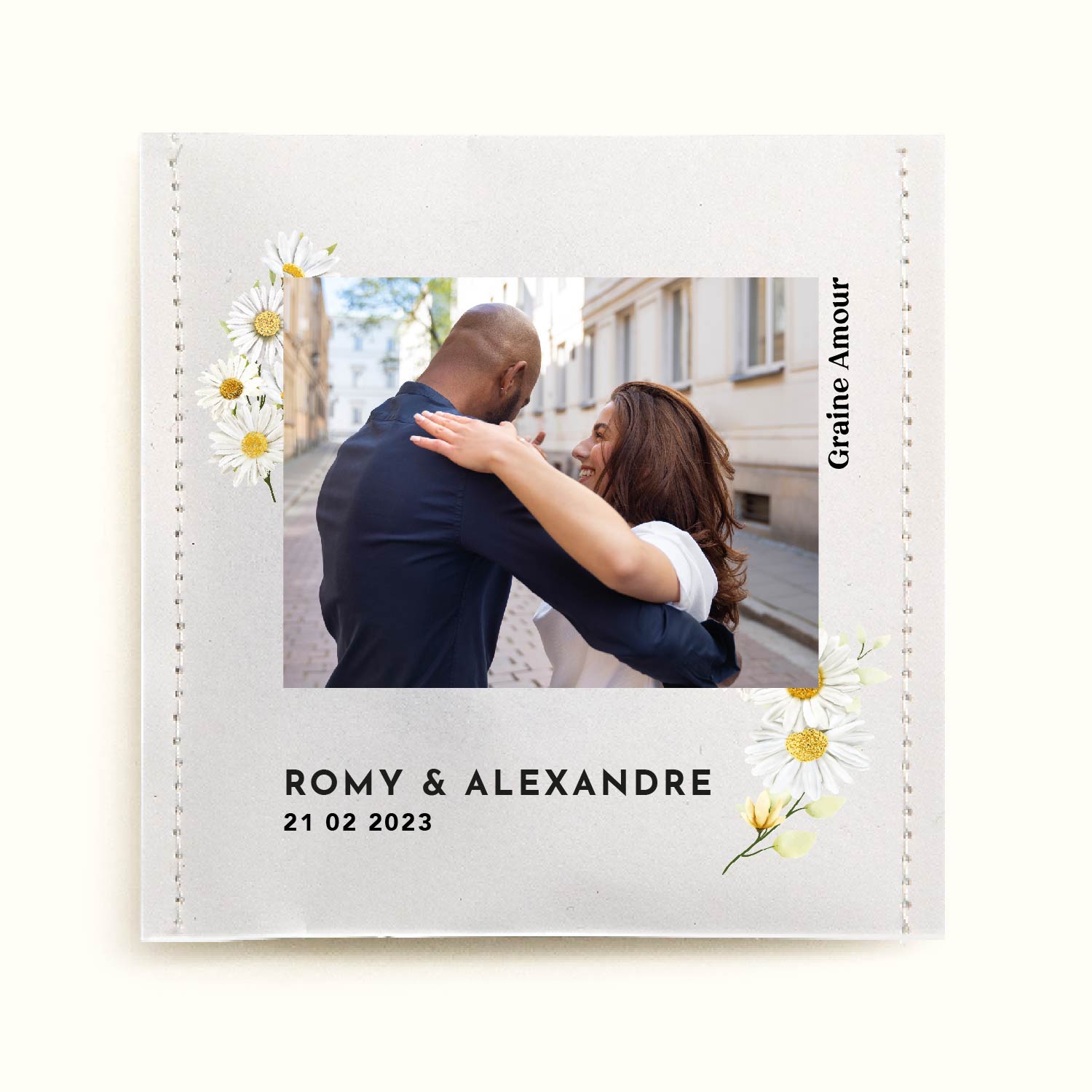 Sachet de graines à semer - Mariage fleurs marguerite | Le Beau Thé