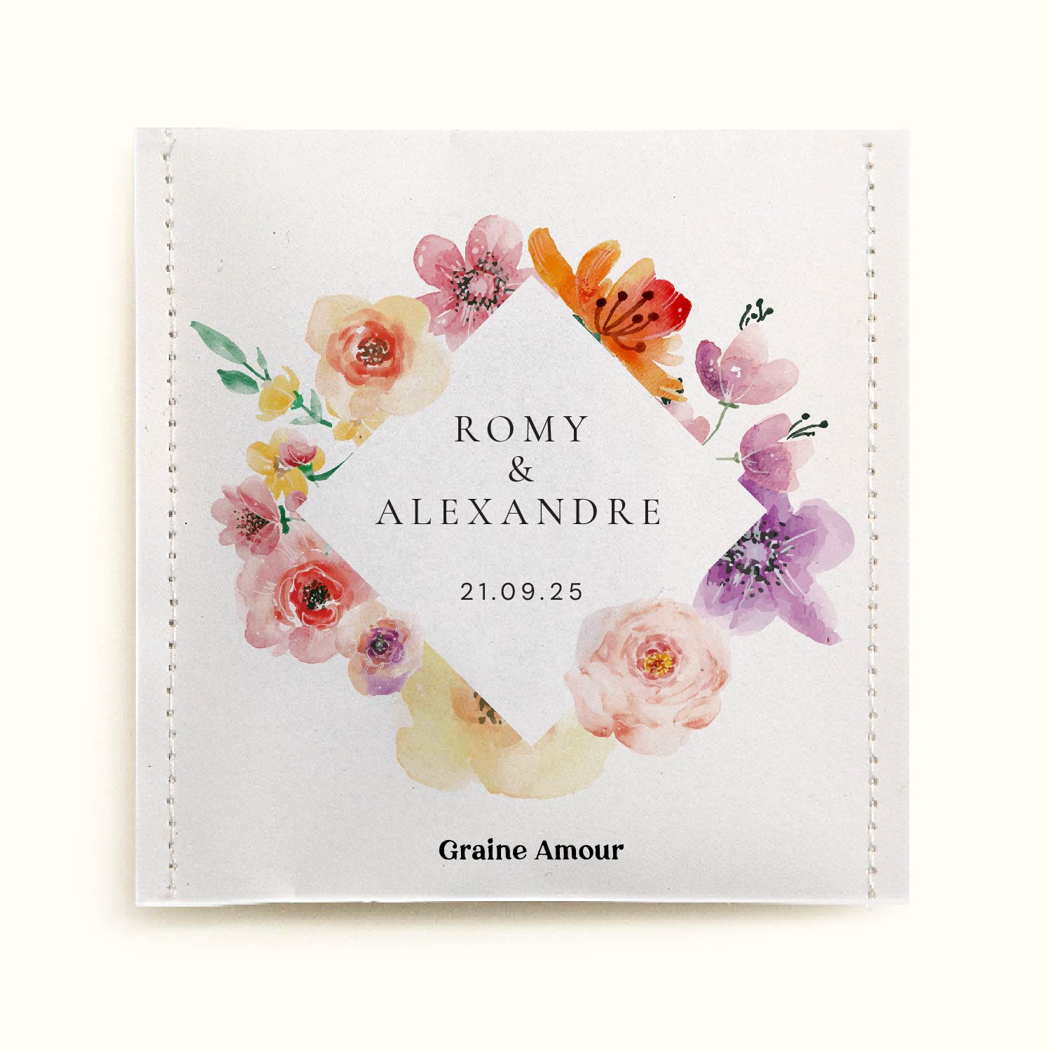 Sachet de graines à semer - Mariage arche de fleurs | Le Beau Thé