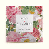 Sachet de thé personnalisé - Mariage pivoine rose | Le Beau Thé