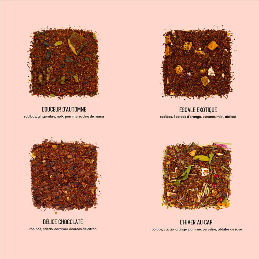 Coffret dégustation des 10 meilleurs rooibos du monde*