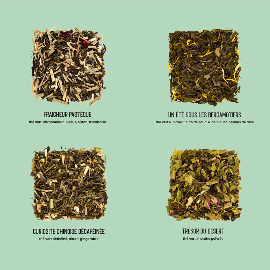 Coffret dégustation des 10 meilleurs thés verts du monde*