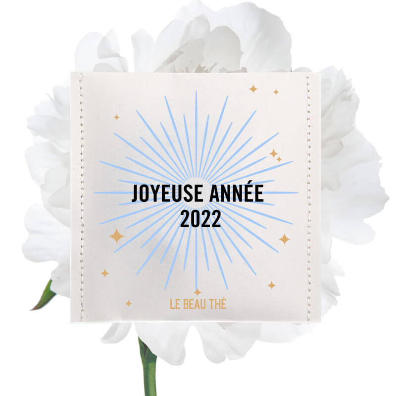 Nouvelle année ensoleillée | Sachet de thé personnalisé