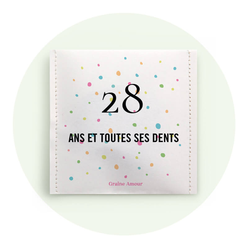 Anniversaire photo star du jour | Sachet de graines personnalisé