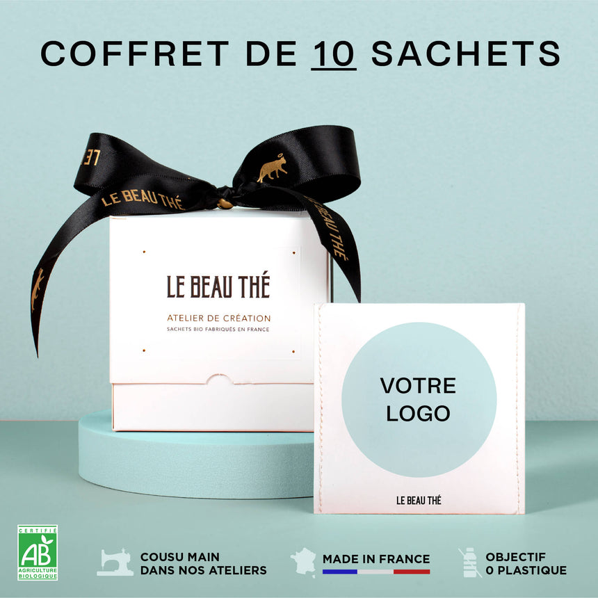 La boîte de 10 sachets de thé personnalisés (Pro)