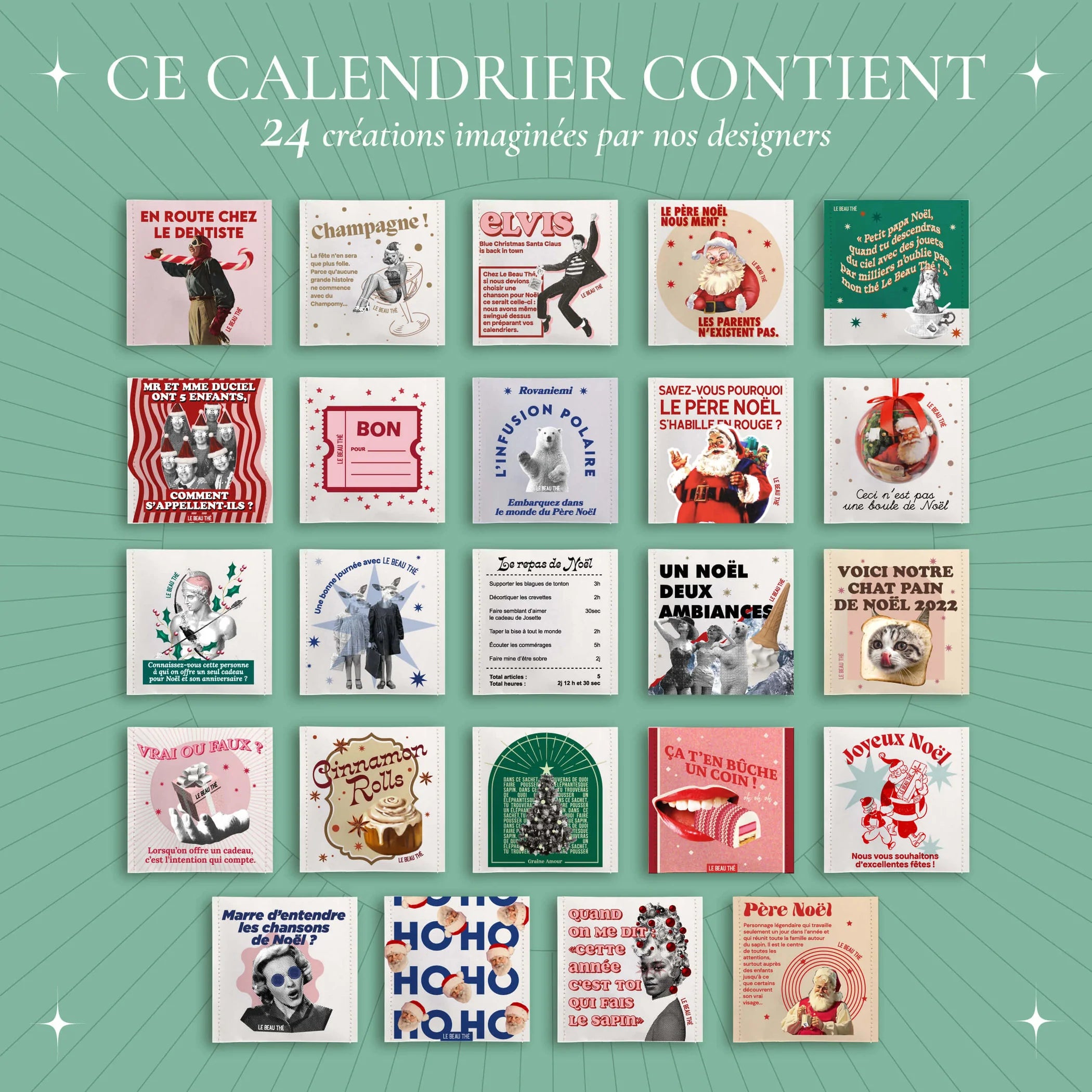 Le calendrier de l'Avent format cube Le Beau Thé 🎁