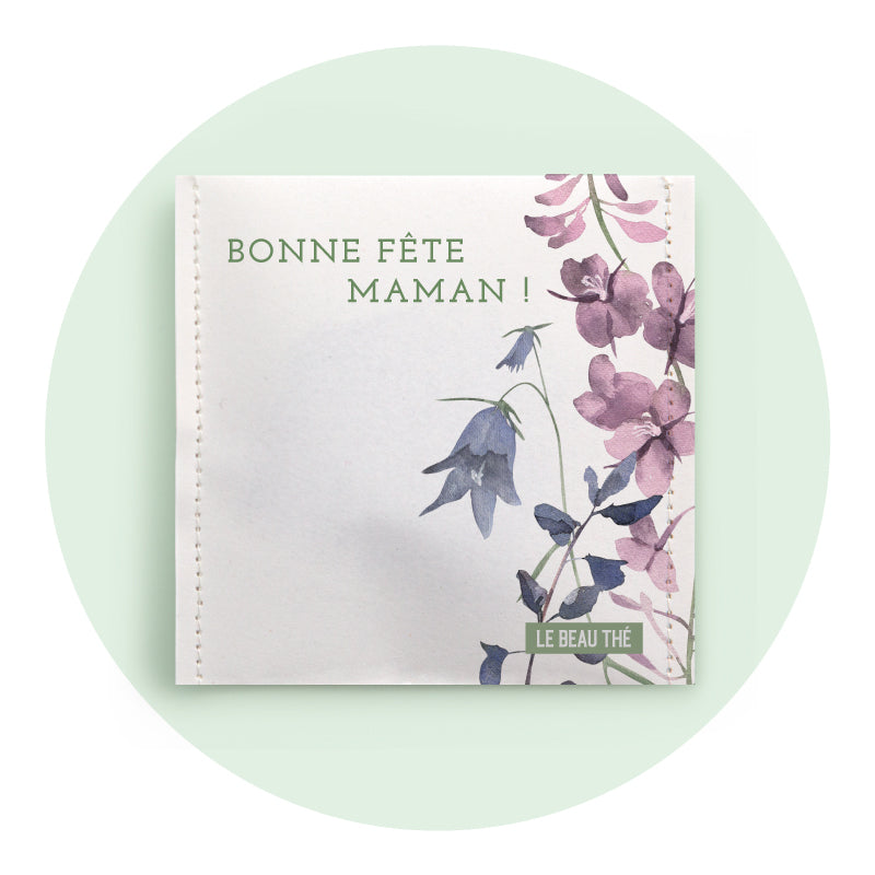 Fête des mères petits cœurs | Sachet de thé personnalisé