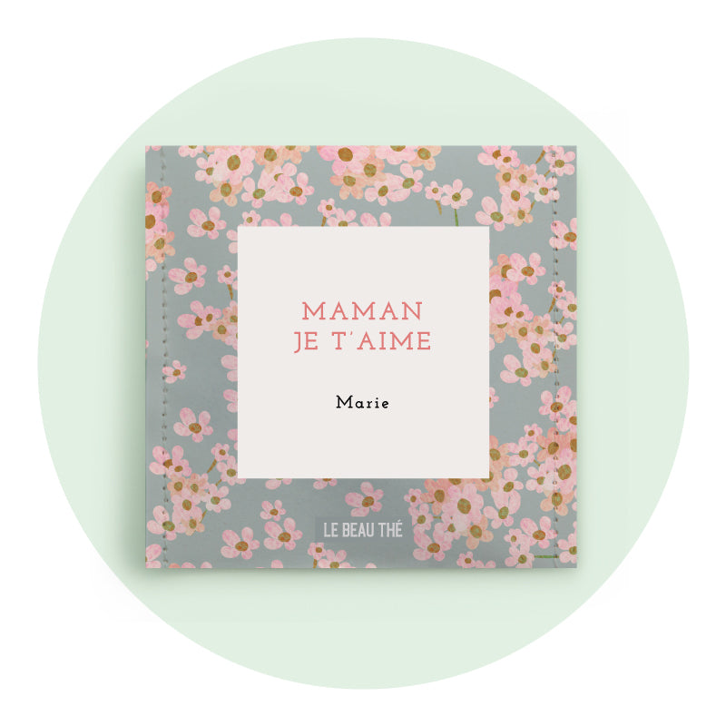 Fête des mères grand cœur | Sachet de thé personnalisé