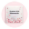 Fête des mères petits cœurs | Sachet de thé personnalisé