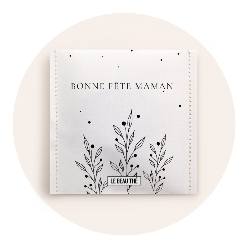 Fête des mères petits cœurs | Sachet de thé personnalisé