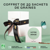 Le coffret de 20 sachets de graines à semer personnalisés (Pro)