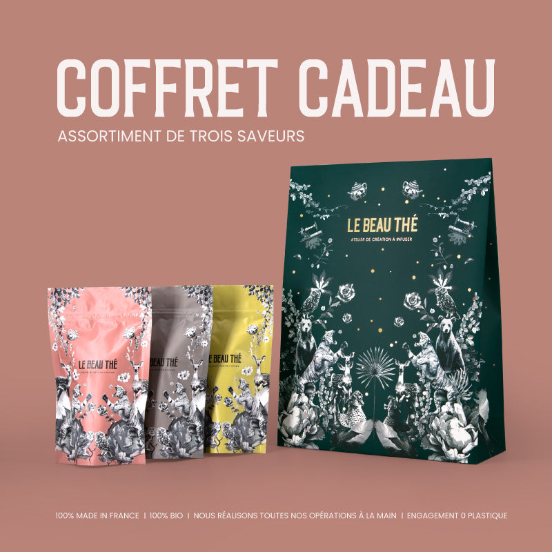 Coffret luxe de 20 sachets de thé publicitaire Le Beau Thé - Cadoétik
