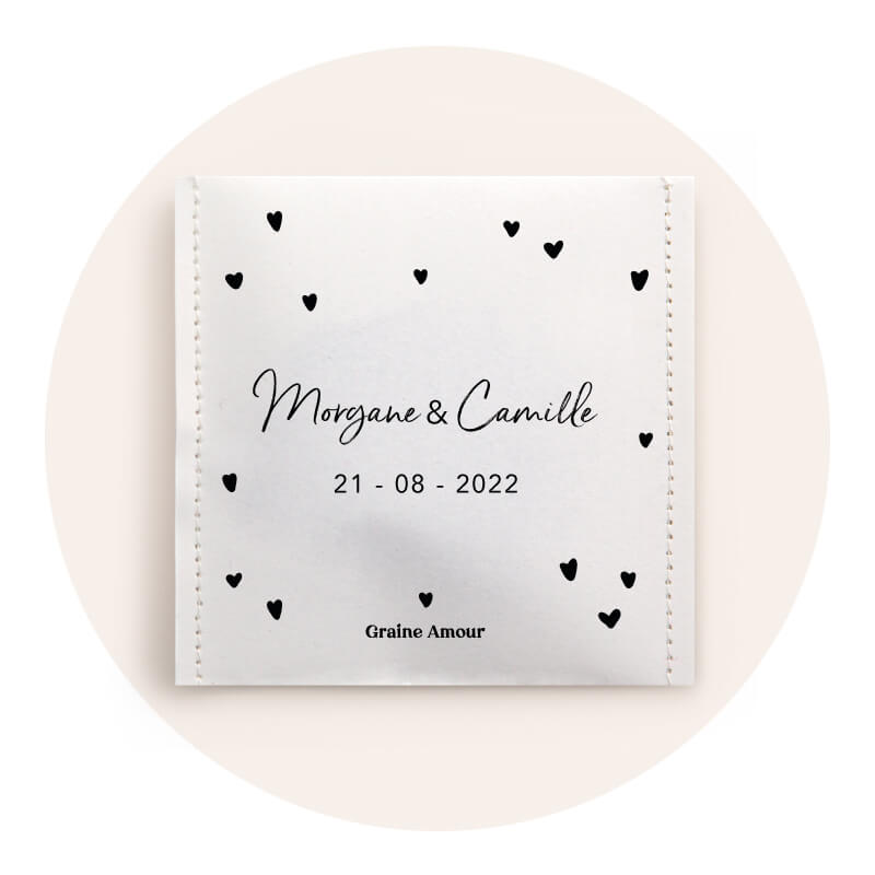 Sachets de graines à semer sur mesure pour votre mariage