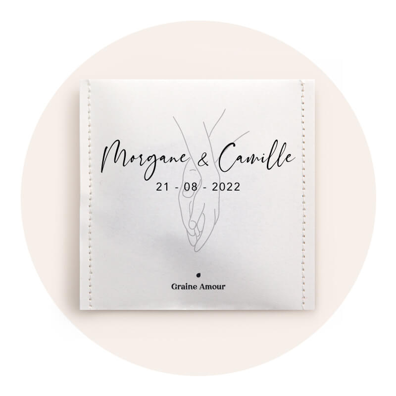 Sachets de graines à semer sur mesure pour votre mariage