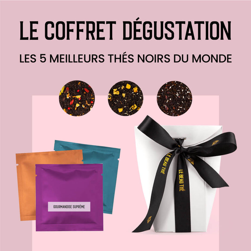 Pochette dégustation des 5 meilleurs thés noirs