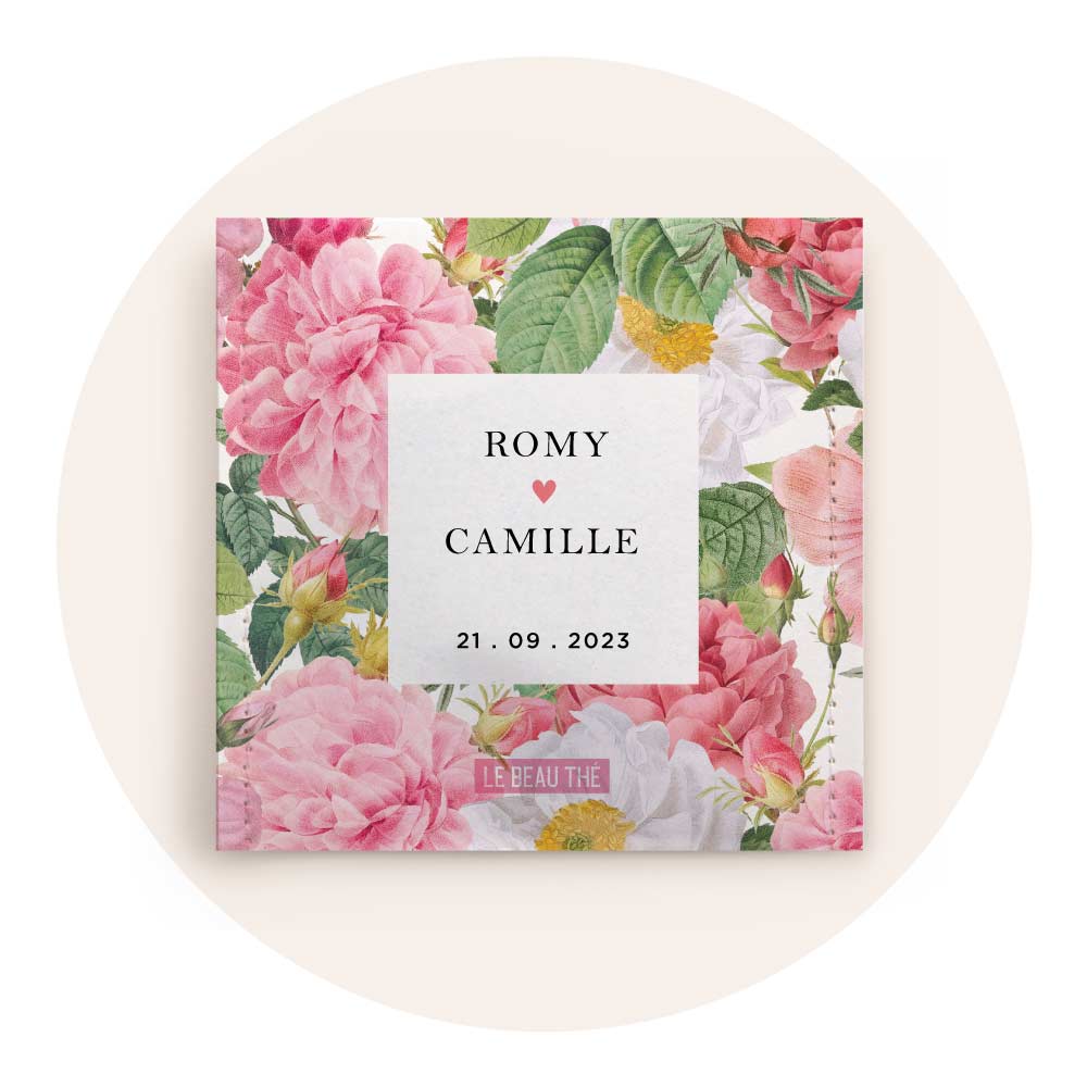 Sachet de thé personnalisé mariage et cadeaux d'invités Le Beau Thé