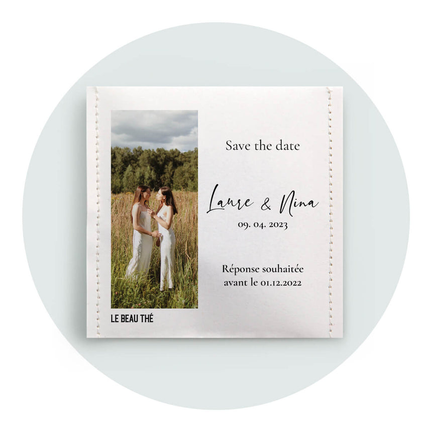 Mariage Amour | Sachet de thé personnalisé