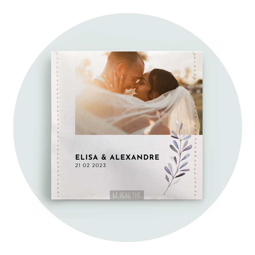Sachet de thé personnalisé mariage et cadeaux d'invités Le Beau Thé