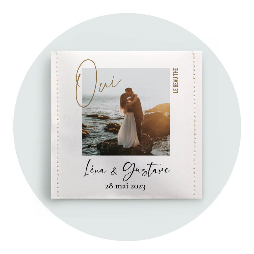 Sachets de thé sur mesure pour votre mariage