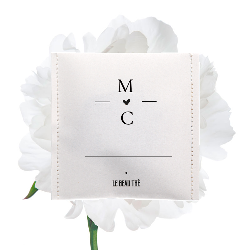 Mariage floral | Sachet de thé personnalisé