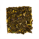 Recette de thé vert en vrac Un été sous les bergamotiers par Le Beau Thé sachets de thé personnalisés