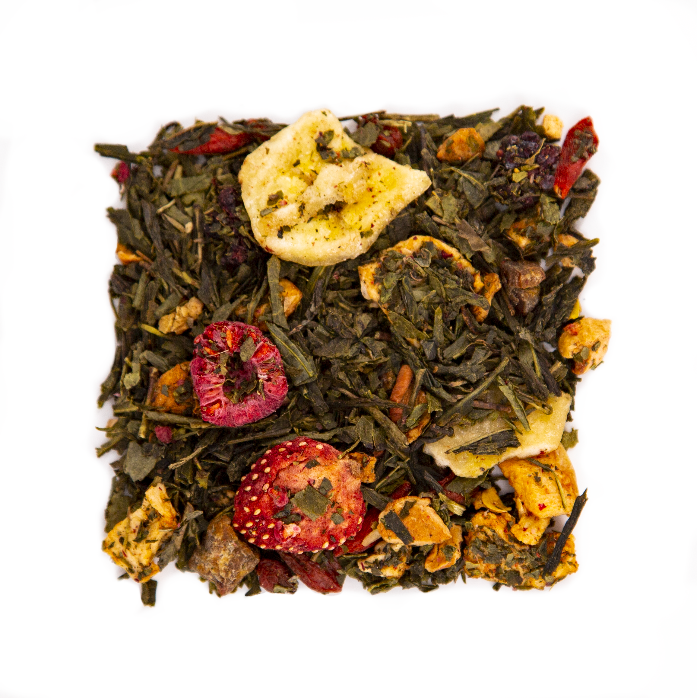 Recette de thé vert en vrac Une fabuleuse histoire fruitée par Le Beau Thé sachets de thé personnalisés