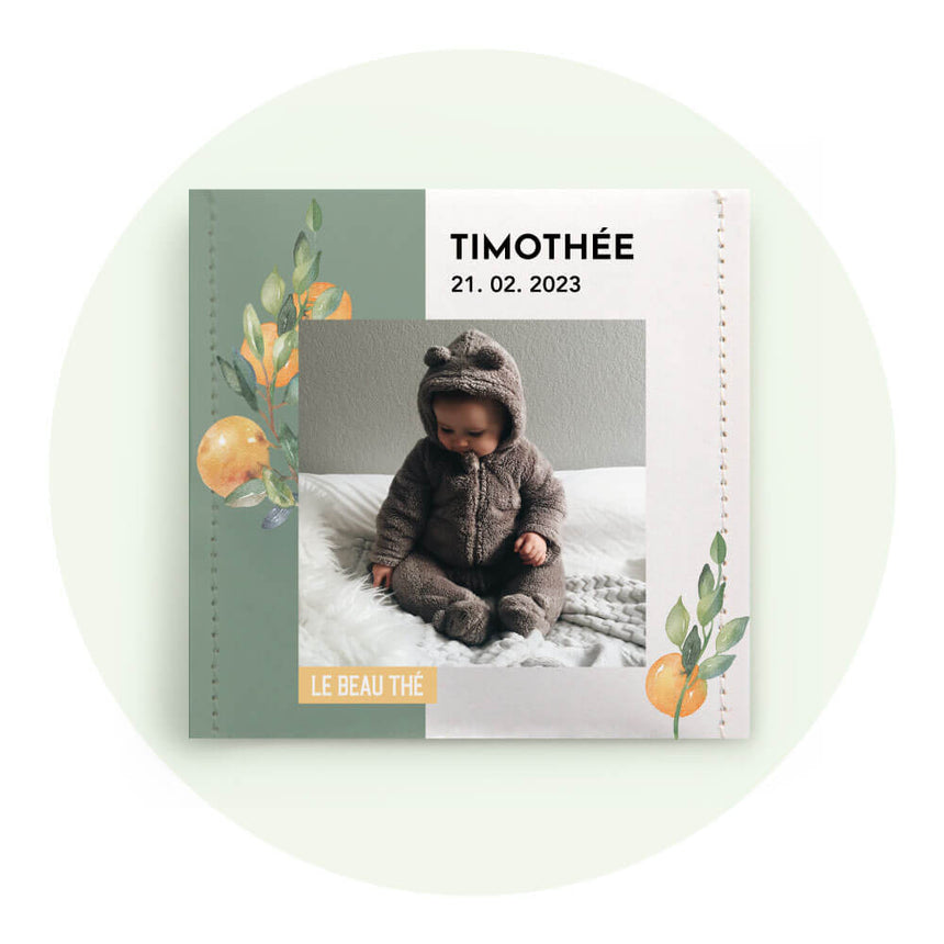 Naissance exotique | Sachet de thé personnalisé