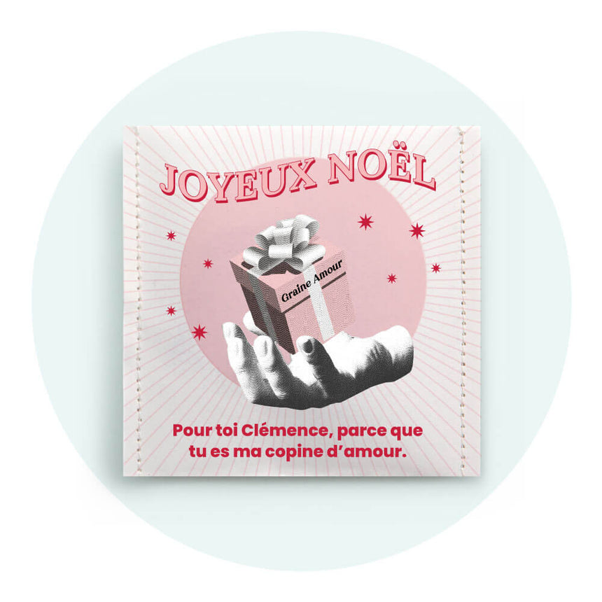 Noël magique | Sachet de graines personnalisé