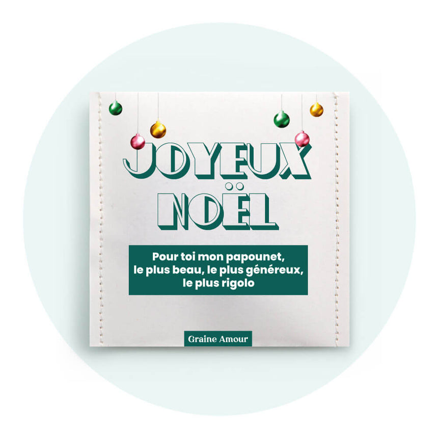 Merveilleux Noël | Sachet de graines personnalisé